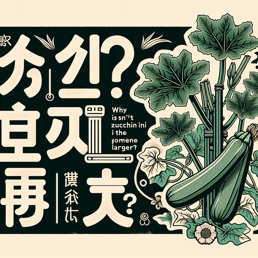 家庭菜園 ズッキーニ 大きく ならないのはなぜ？
