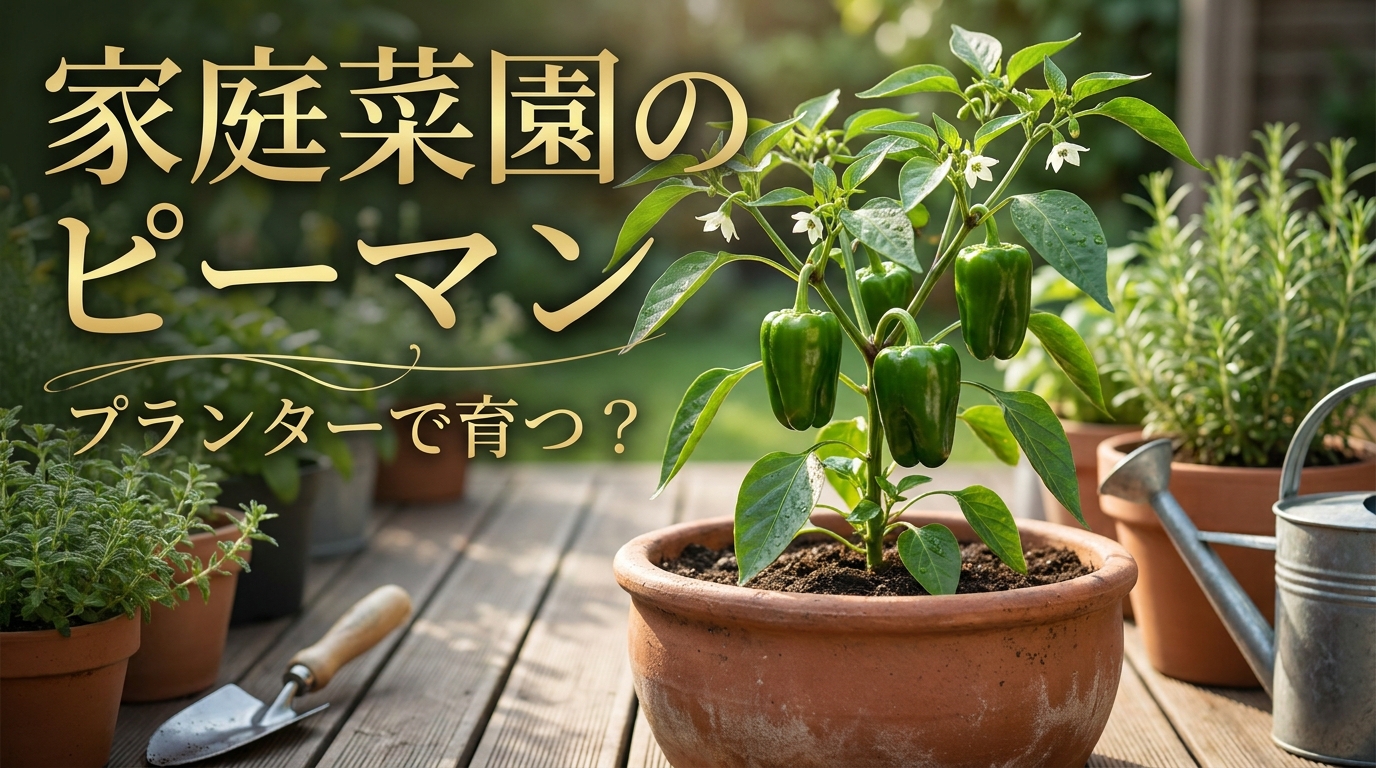 家庭菜園のピーマンはプランターで育つ？