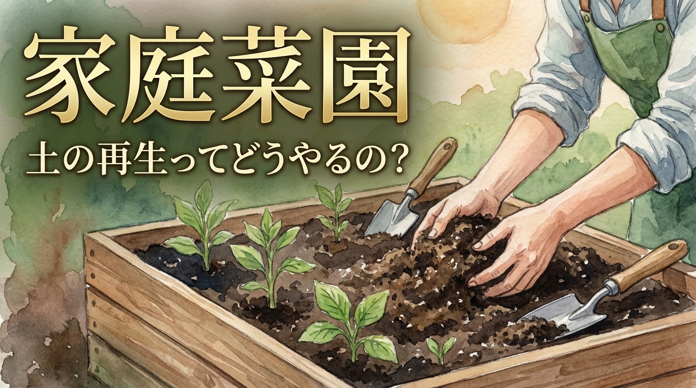 家庭菜園 土 の 再生ってどうやるの?