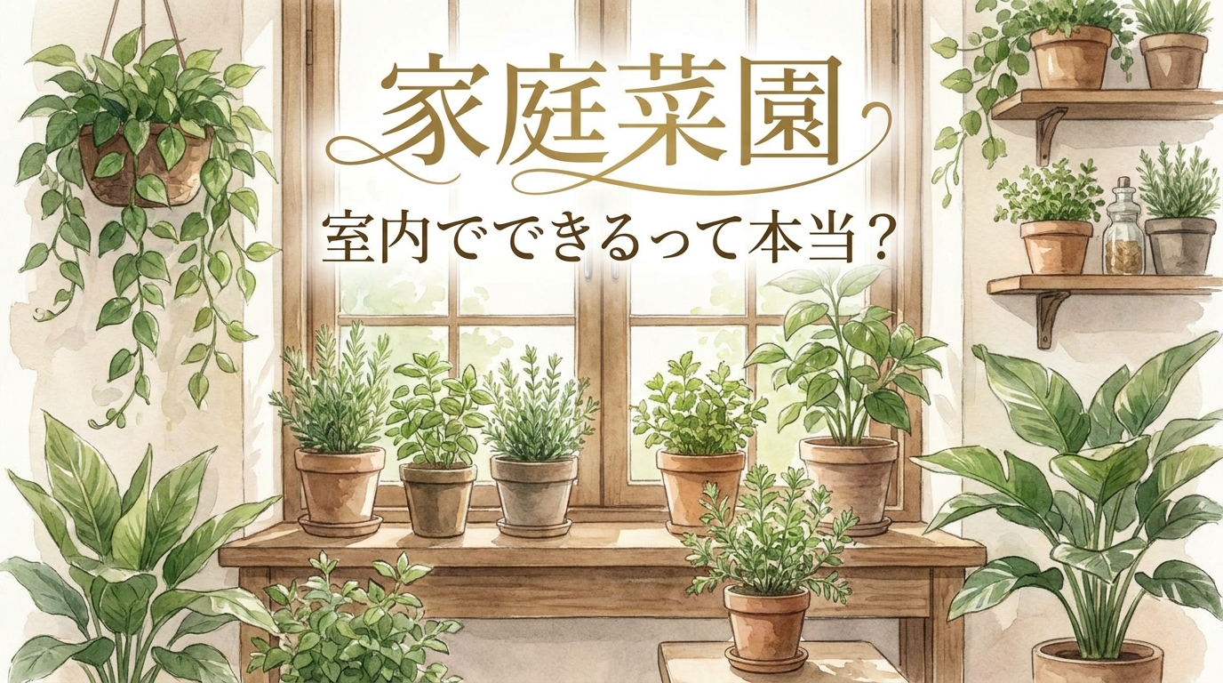 家庭菜園 室内でできるって本当？