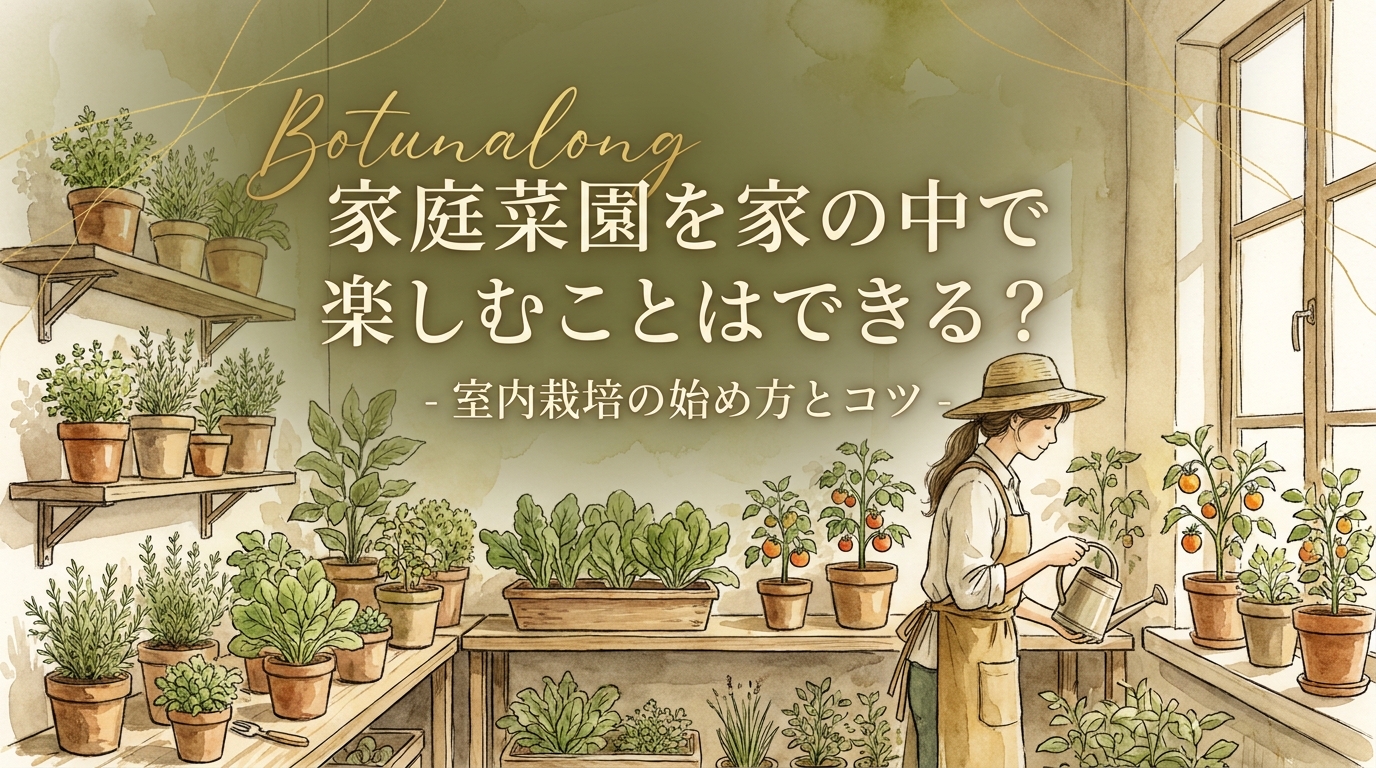 家庭菜園を家の中で楽しむことはできる？