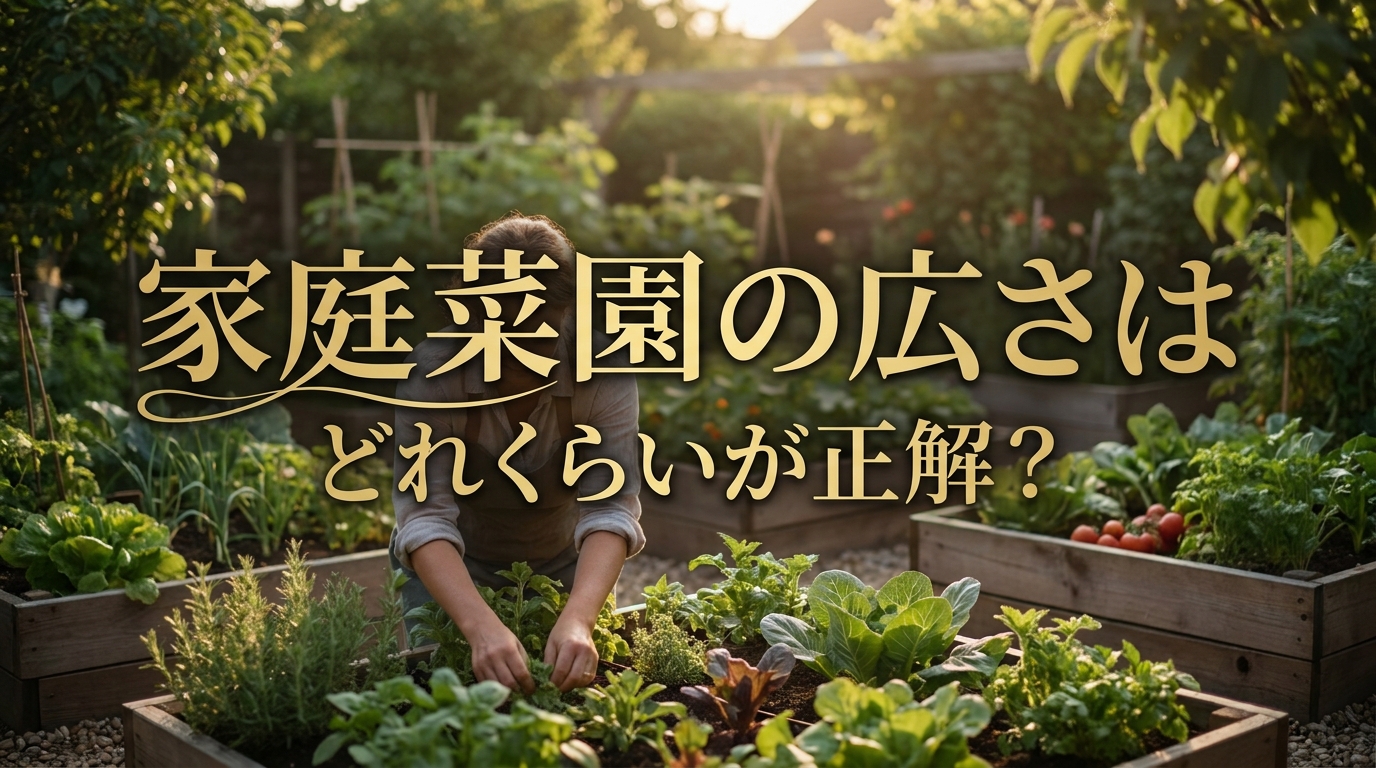 家庭菜園の広さはどれくらいが正解？