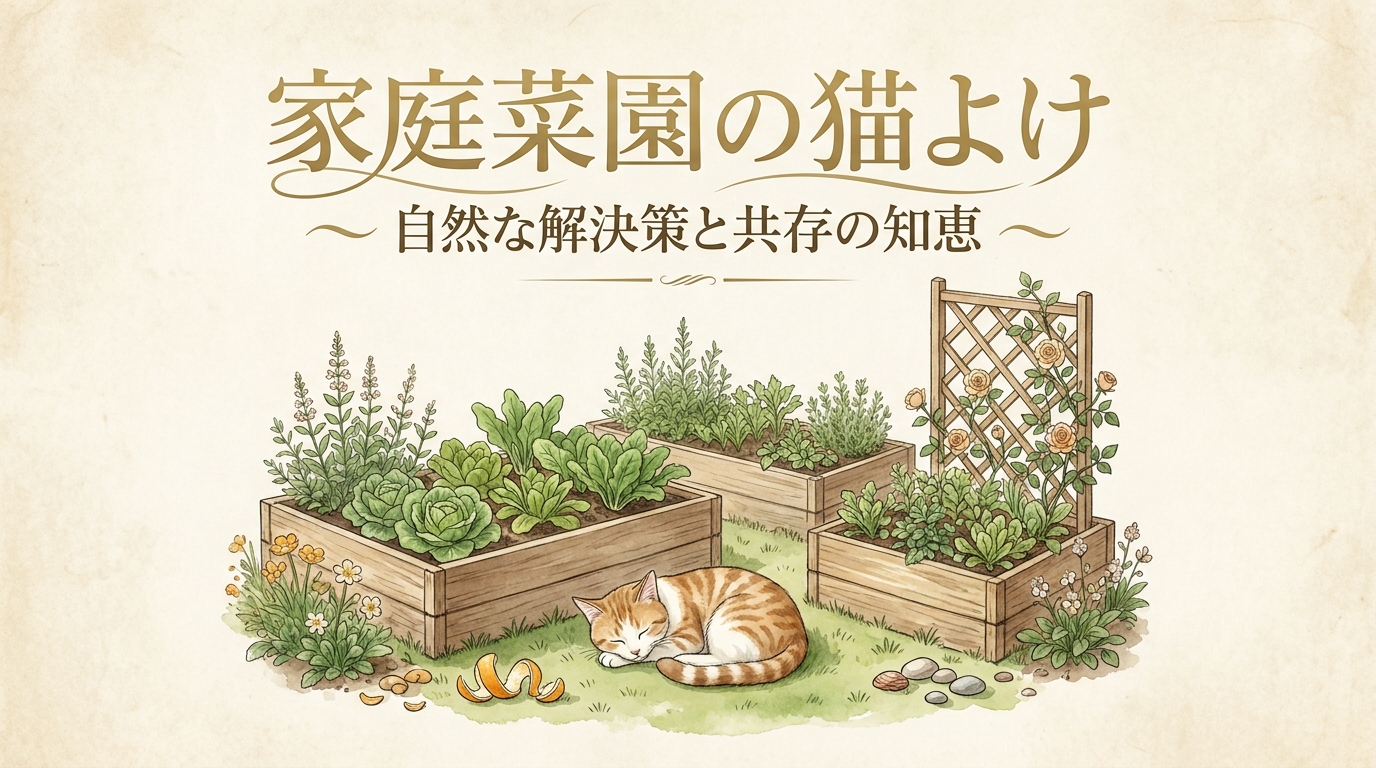 家庭菜園の猫よけってどうするべき？