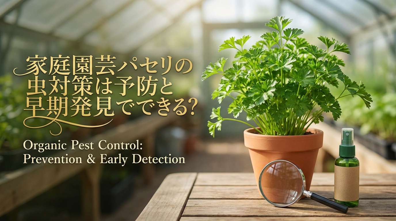 家庭園芸パセリの虫対策は予防と早期発見でできる?