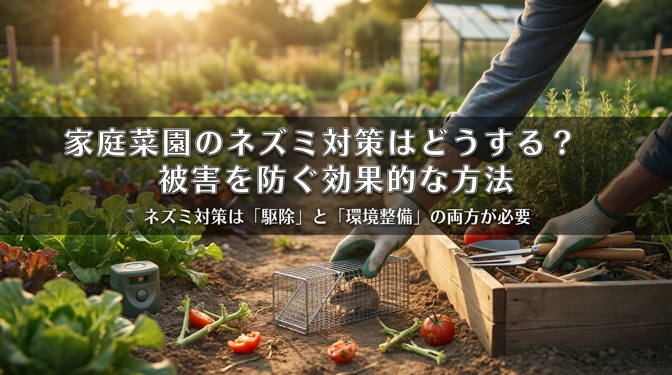 ネズミ対策は「駆除」と「環境整備」の両方が必要