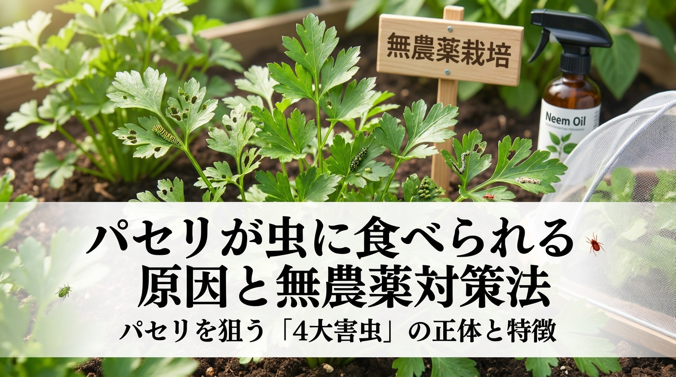 パセリを狙う「4大害虫」の正体と特徴