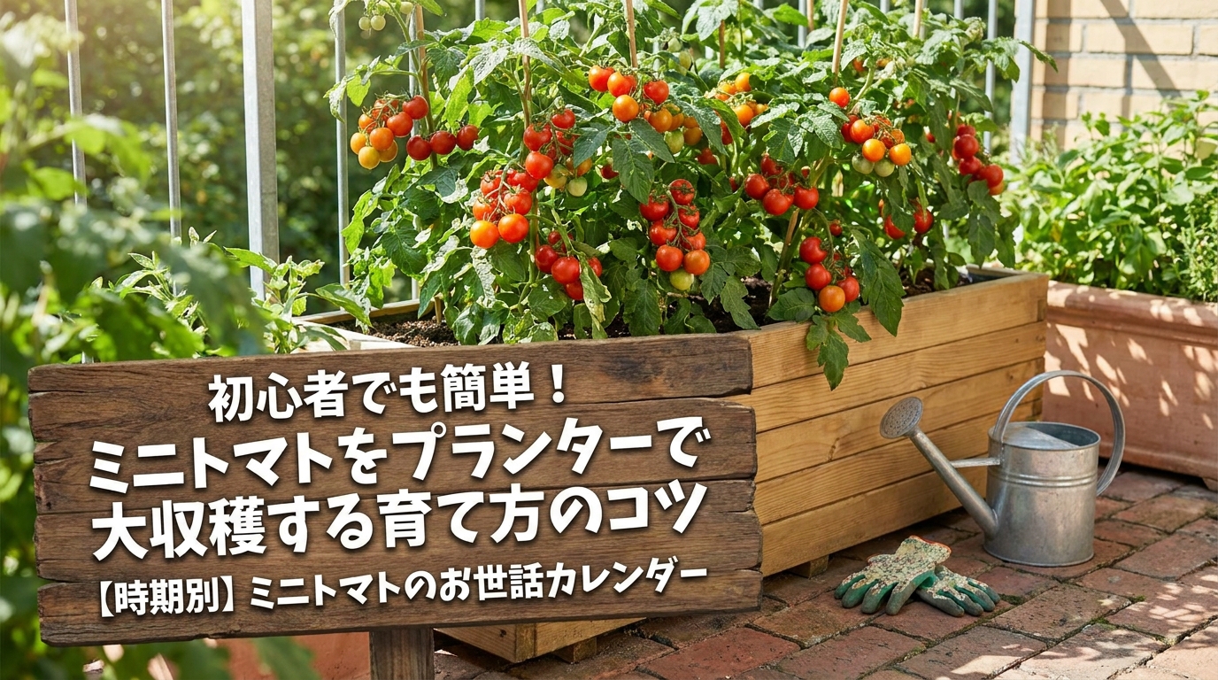 【時期別】ミニトマトのお世話カレンダー