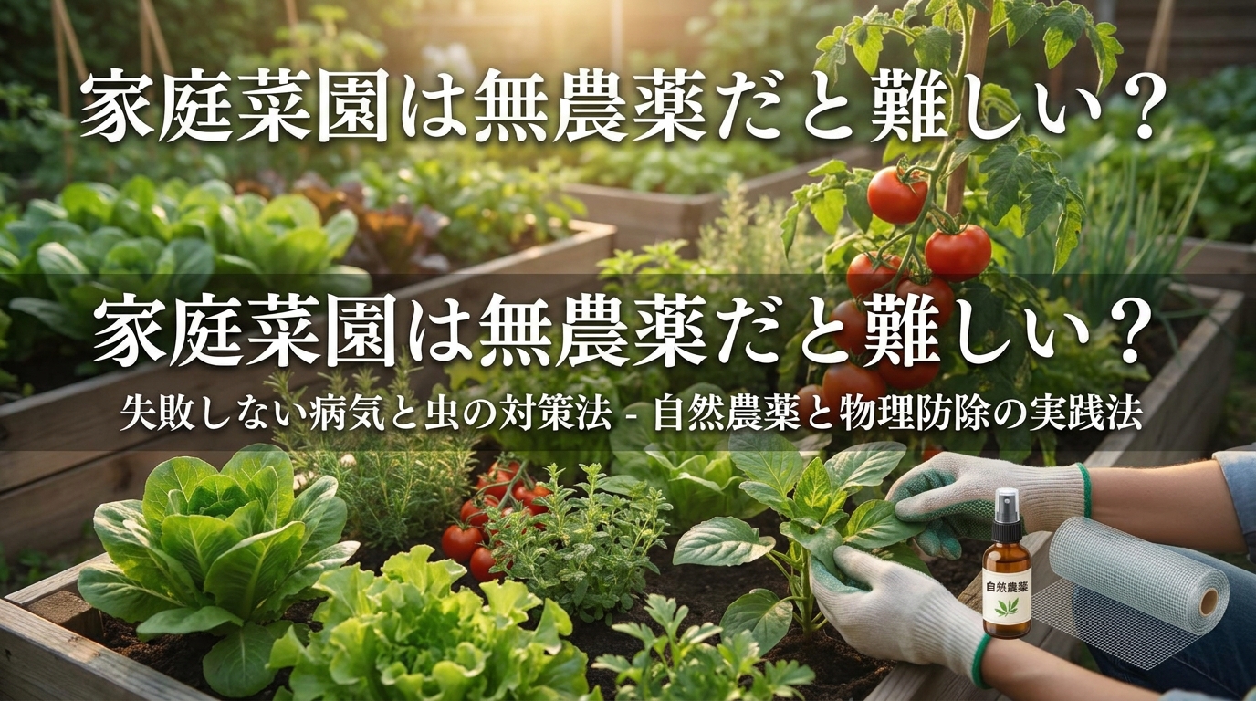 自然農薬と物理防除の実践法