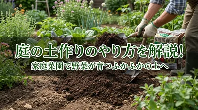 庭の土作りのやり方を解説！家庭菜園で野菜が育つふかふかの土へ