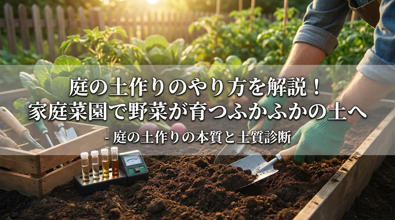 庭の土作りの本質と土質診断