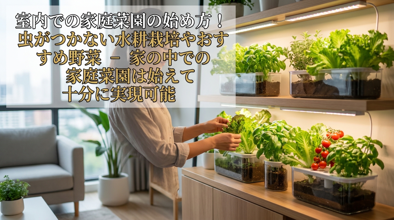家の中での家庭菜園は十分に実現可能