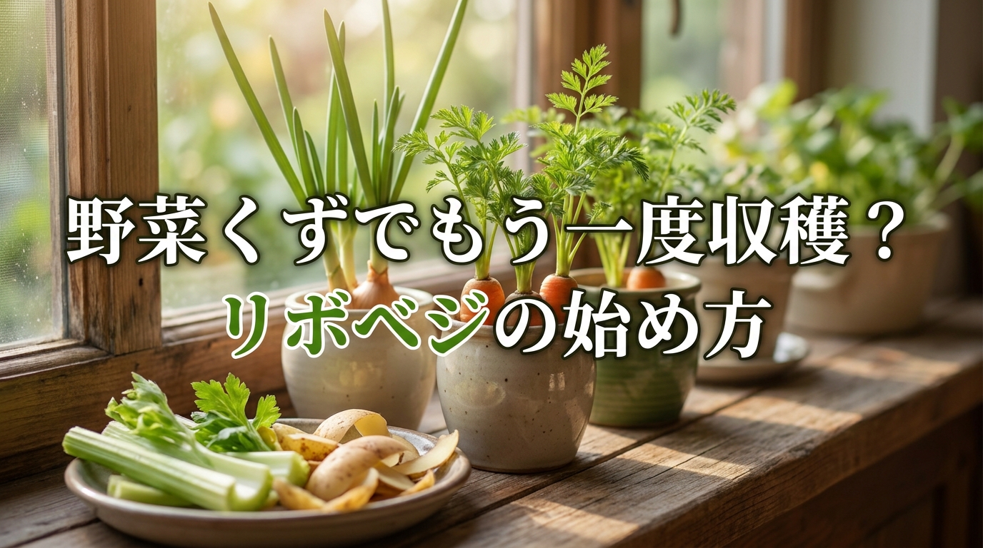 野菜くずでもう一度収穫?リボベジの始め方