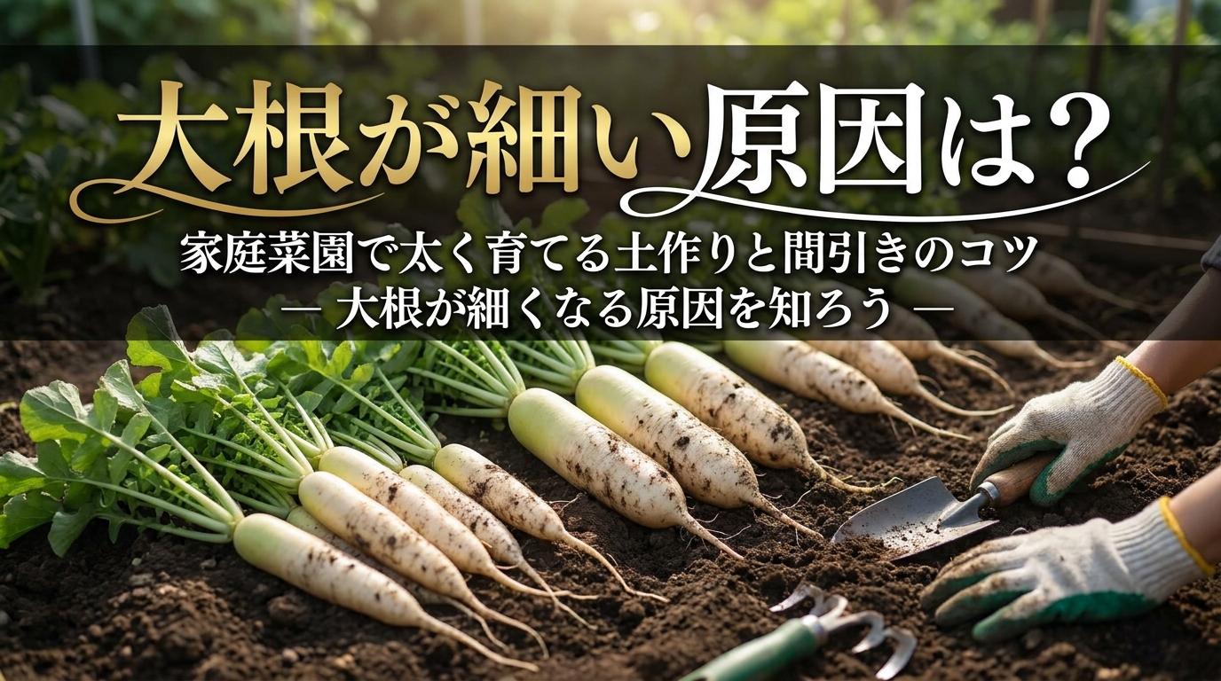 大根が細くなる原因を知ろう