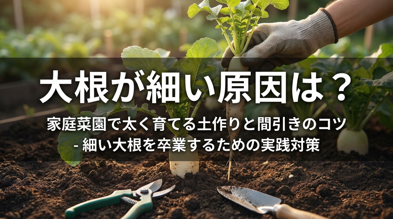細い大根を卒業するための実践対策