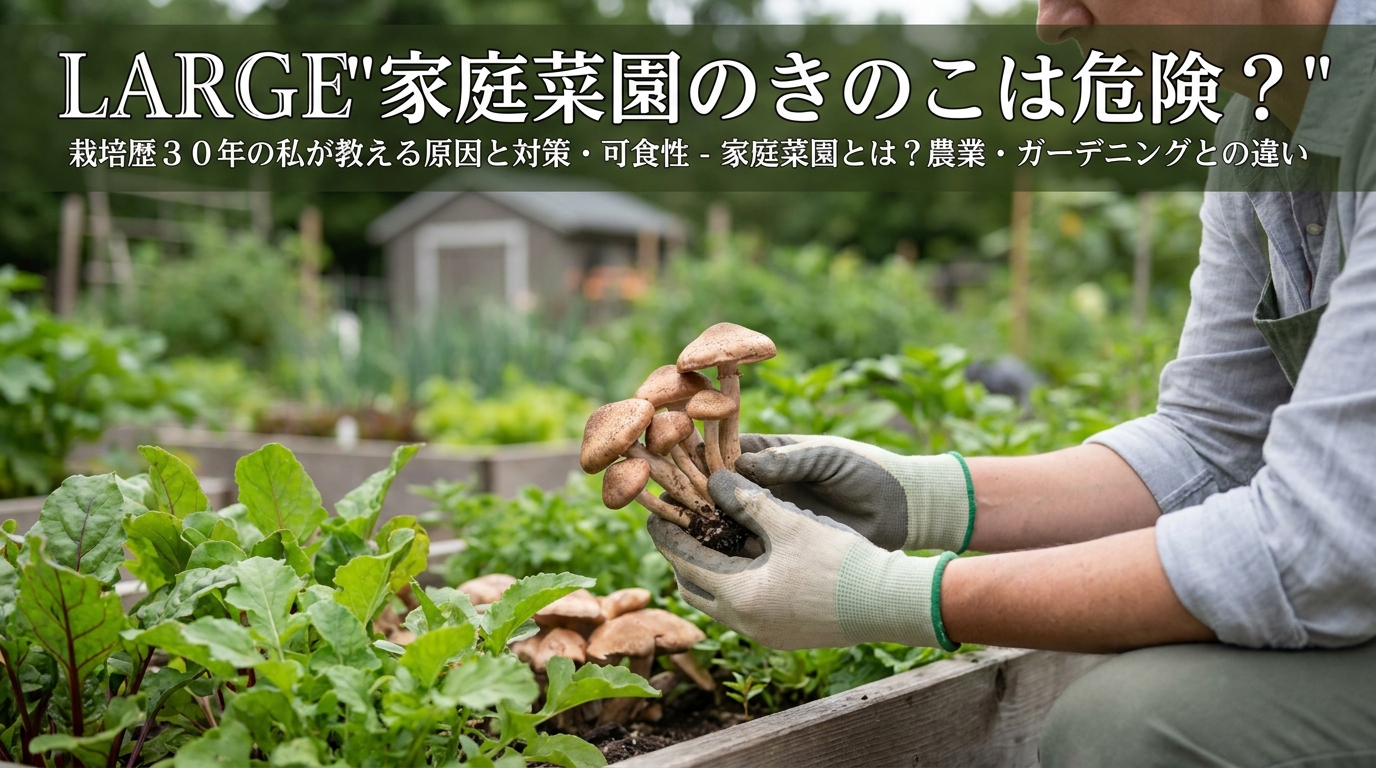 家庭菜園とは?農業・ガーデニングとの違い