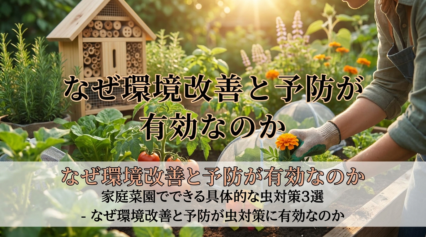 なぜ環境改善と予防が虫対策に有効なのか