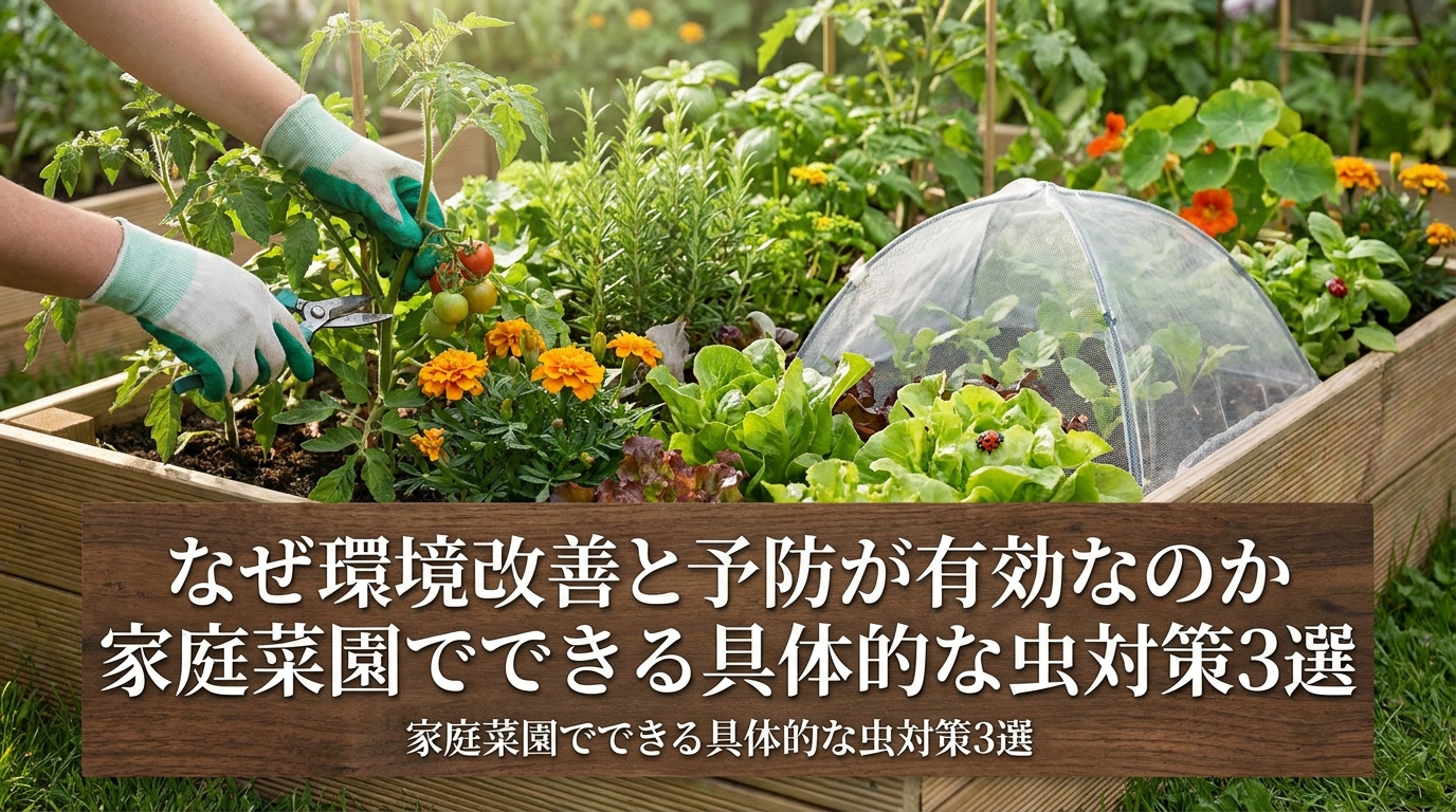 家庭菜園でできる具体的な虫対策3選