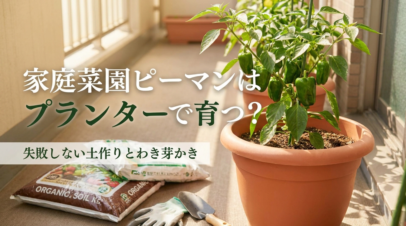 プランターでピーマンを育てる具体的な手順