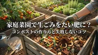 家庭菜園で生ごみをたい肥に？コンポストの作り方と失敗しないコツ