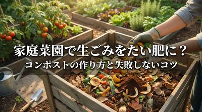 家庭菜園で生ごみをたい肥に？コンポストの作り方と失敗しないコツ