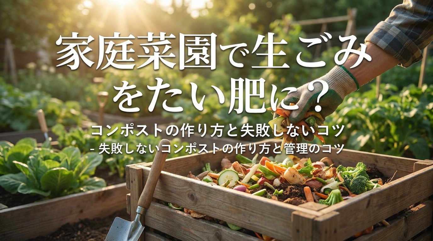 失敗しないコンポストの作り方と管理のコツ