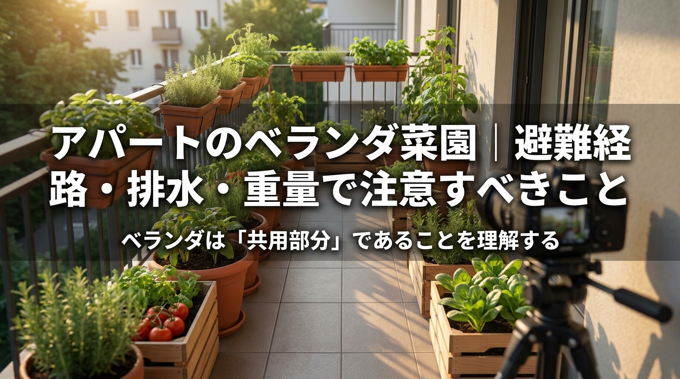 ベランダは「共用部分」であることを理解する