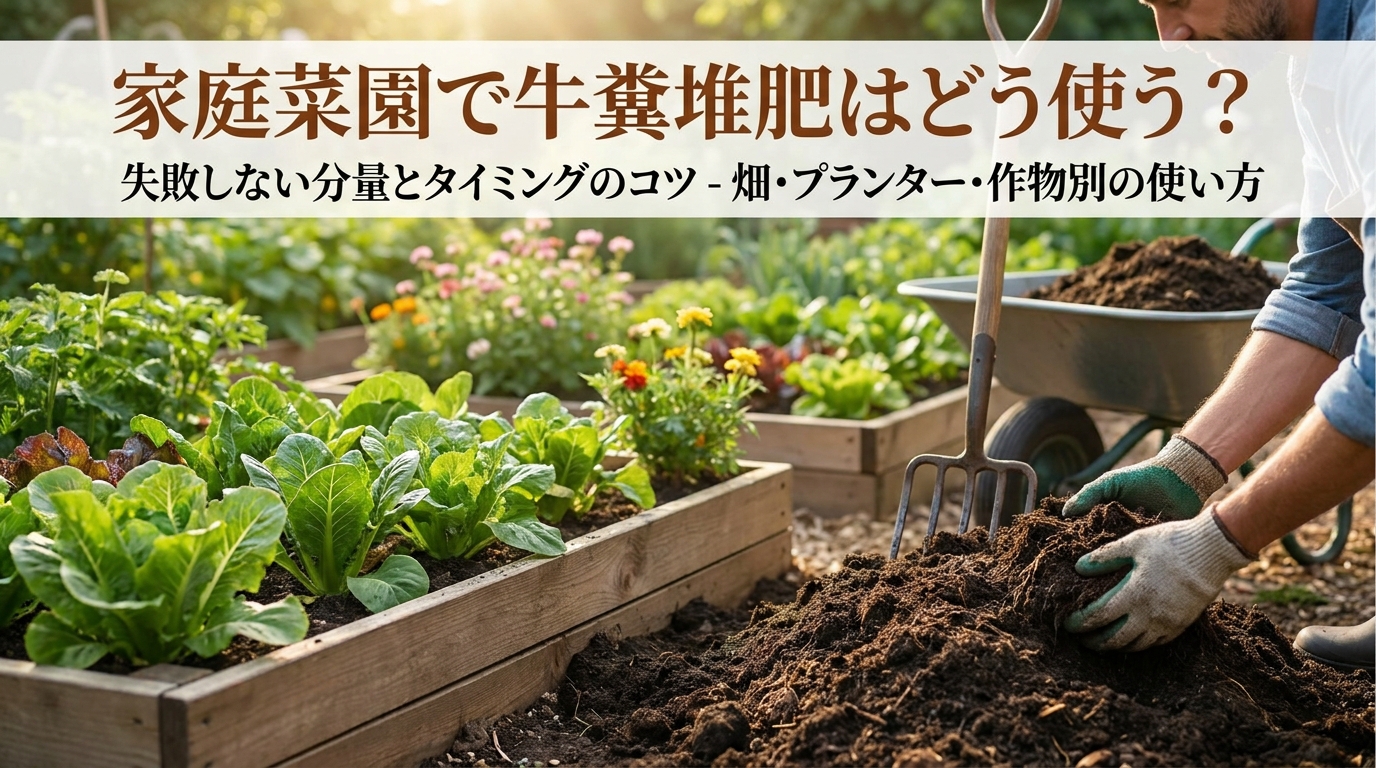 畑・プランター・作物別の使い方
