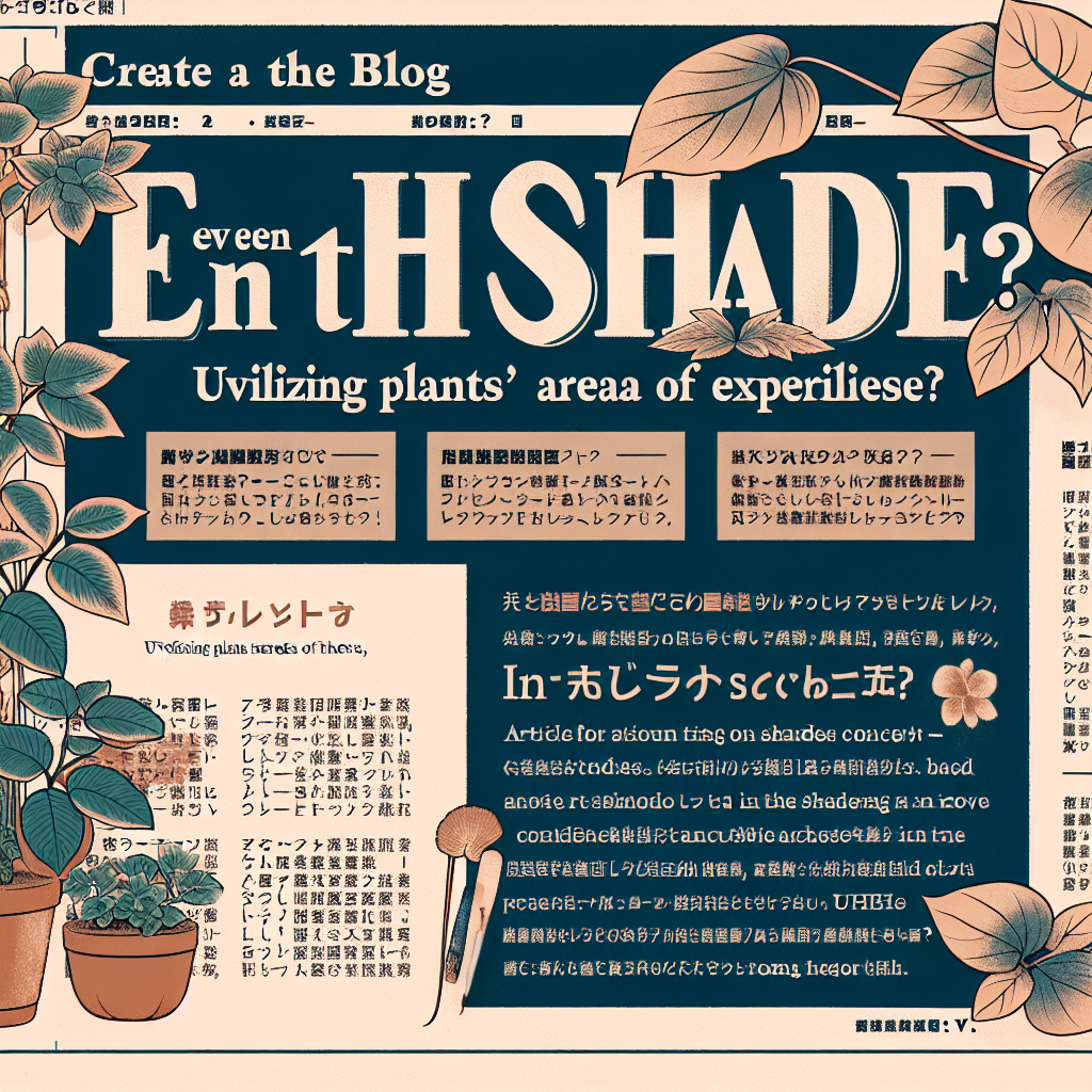 日陰でうまくいく理由は「植物の得意分野」を使うからなんですね