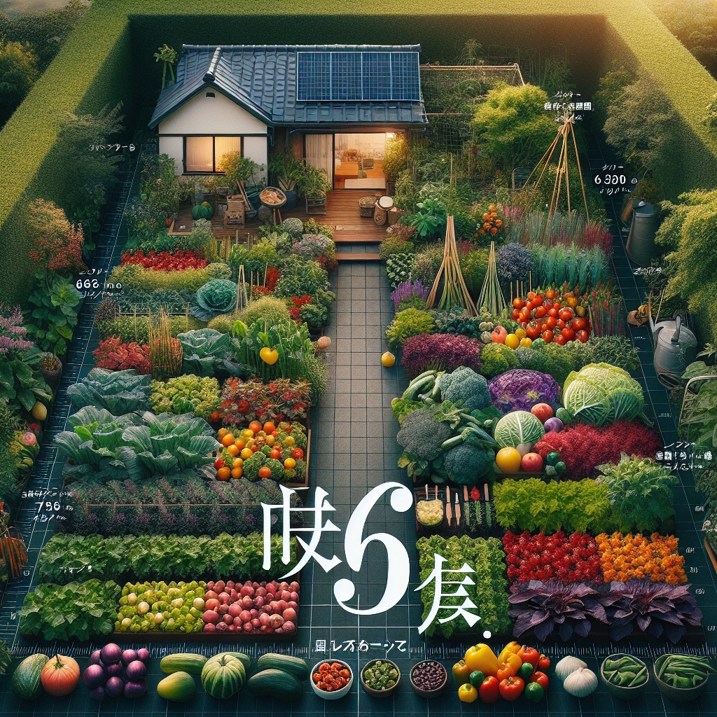 家庭菜園6坪のイメージが湧く作付け例
