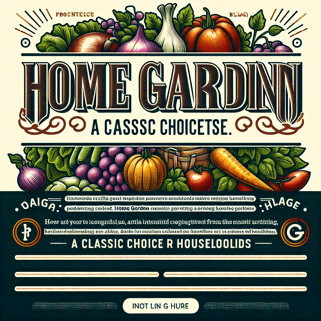 家庭菜園は英語で「home garden」などが定番なんですね