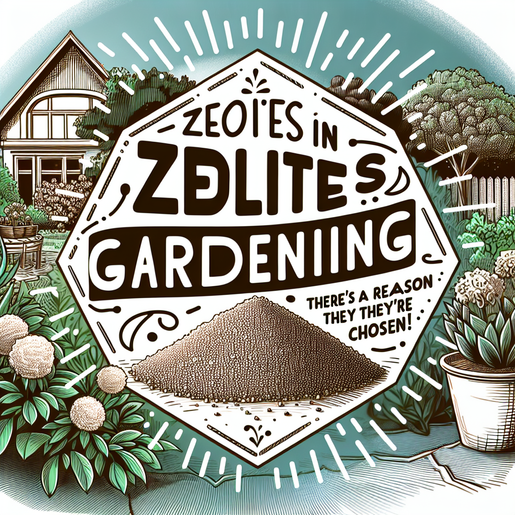 ゼオライトが家庭菜園で選ばれるのは、理由があるんですね
