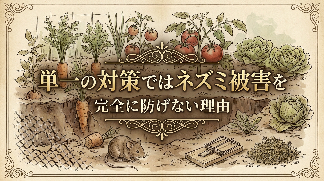 単一の対策ではネズミ被害を完全に防げない理由