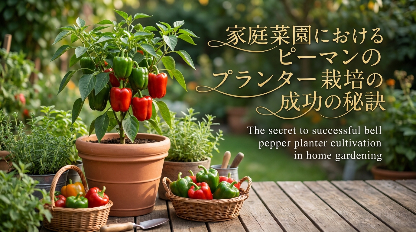 家庭菜園におけるピーマンのプランター栽培の成功の秘訣
