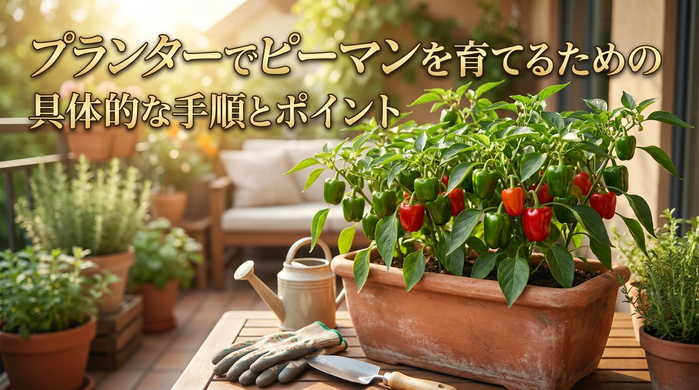 プランターでピーマンを育てるための具体的な手順とポイント