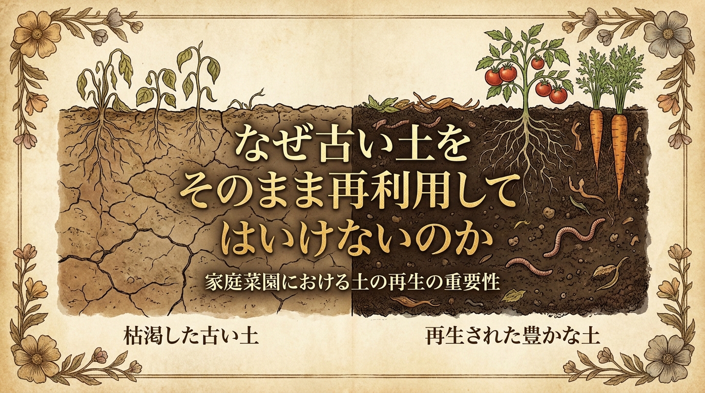 なぜ古い土をそのまま再利用してはいけないのか