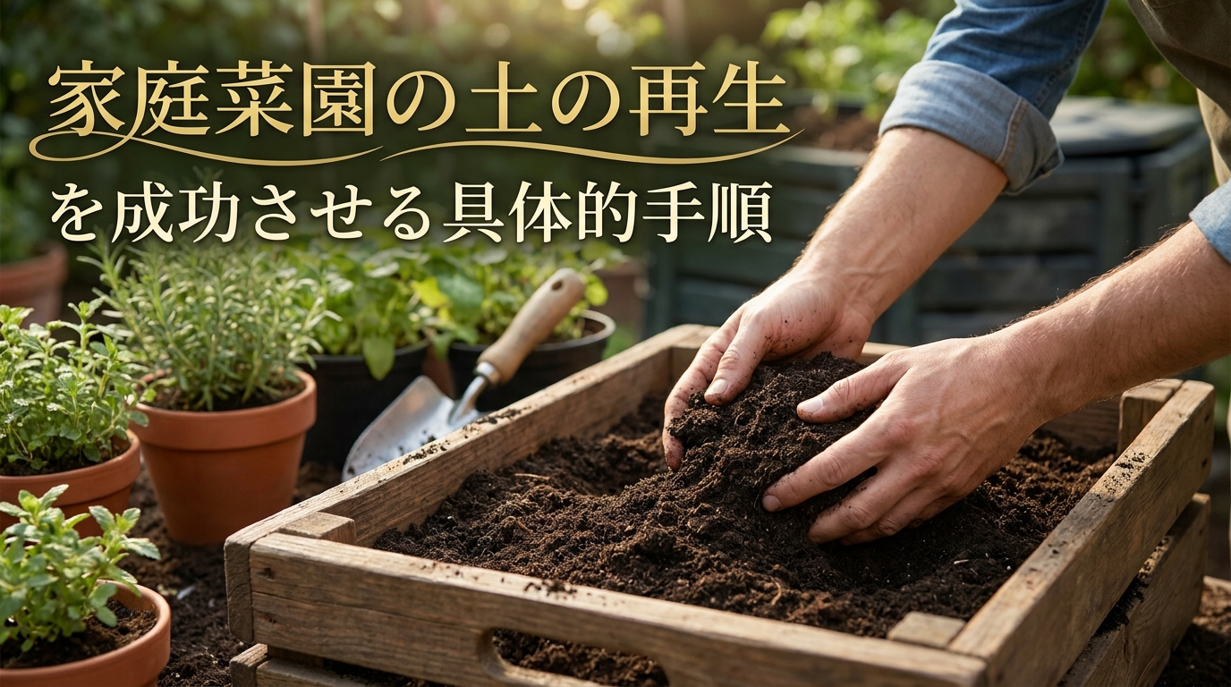 家庭菜園の土の再生を成功させる具体的手順