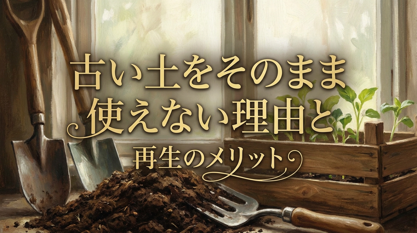 古い土をそのまま使えない理由と再生のメリット