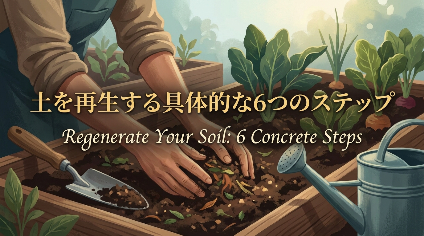 土を再生する具体的な6つのステップ