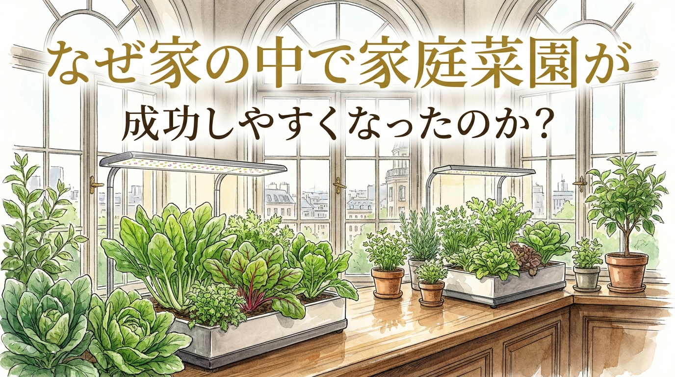 なぜ家の中で家庭菜園が成功しやすくなったのか？