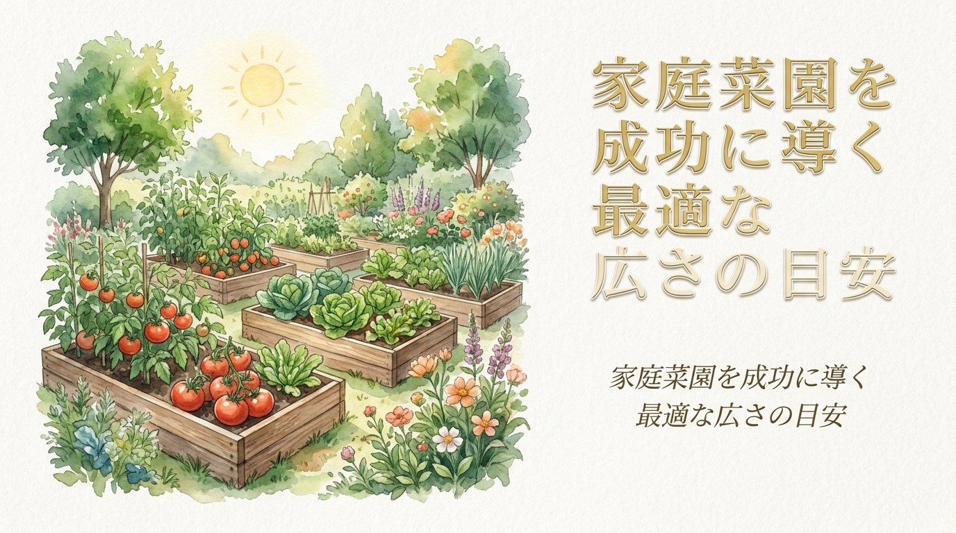 家庭菜園を成功に導く最適な広さの目安