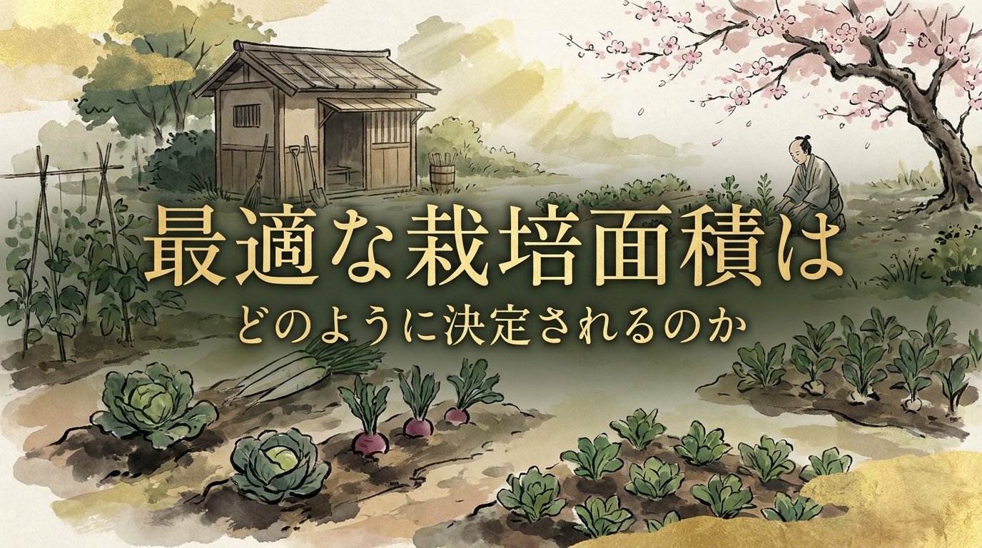最適な栽培面積はどのように決定されるのか