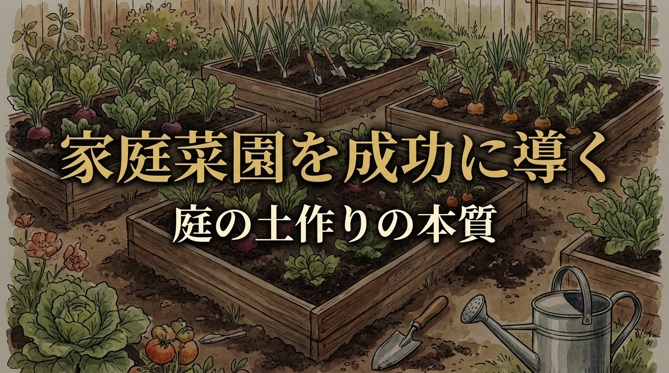 家庭菜園を成功に導く庭の土作りの本質