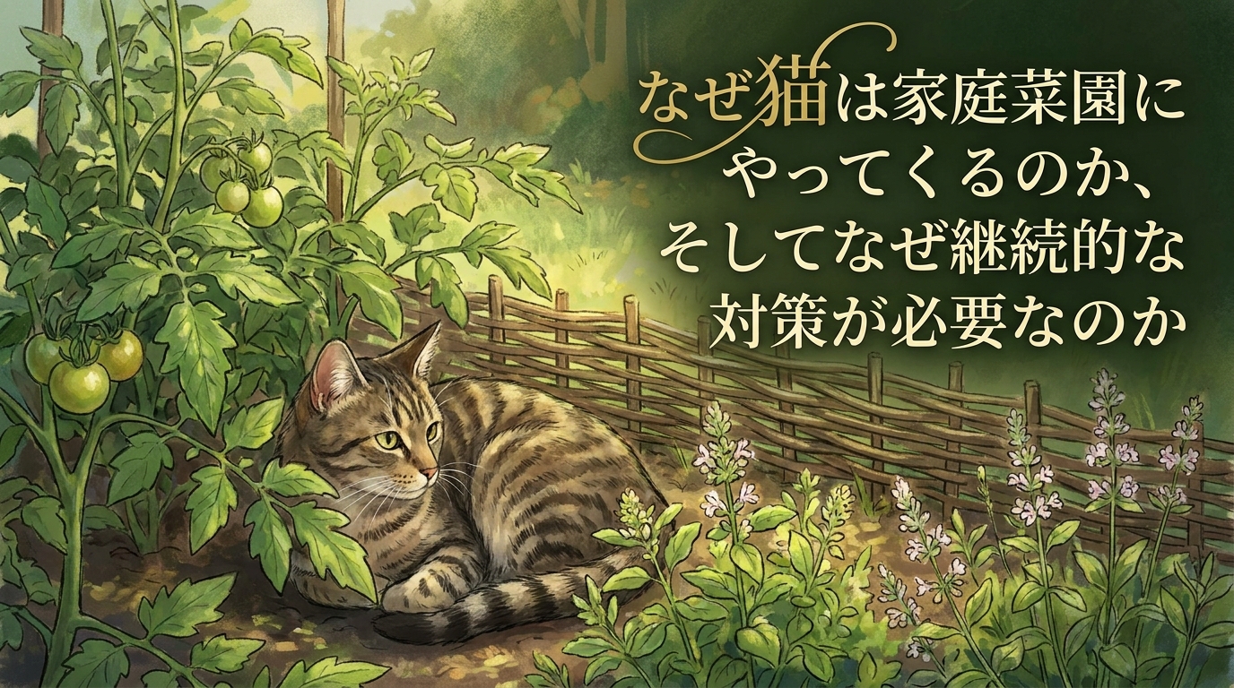 なぜ猫は家庭菜園にやってくるのか、そしてなぜ継続的な対策が必要なのか