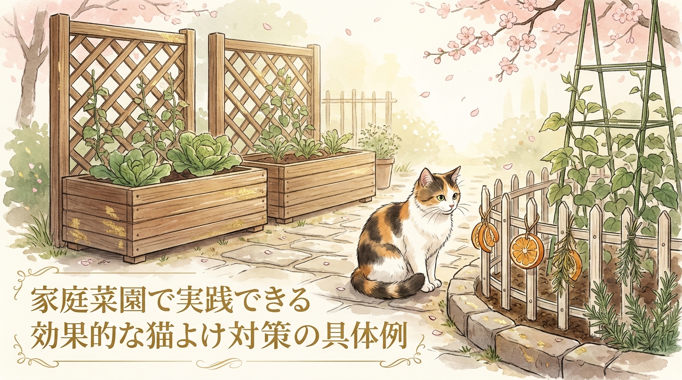 家庭菜園で実践できる効果的な猫よけ対策の具体例
