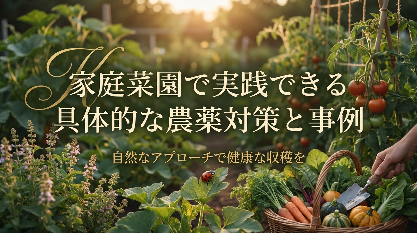 家庭菜園で実践できる具体的な農薬対策と事例