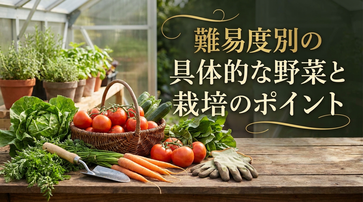 難易度別の具体的な野菜と栽培のポイント
